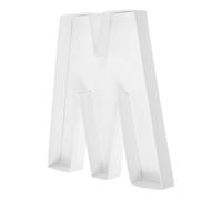 Operitacx Small Fillable Cardboard Letter Shaped Candy Tray 8 Inch White Recyclable Paper Material Sturdy Versatile Use Snack Trays for Birthday Party and Showers