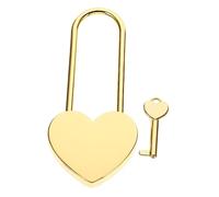 Operitacx Small Heart Shaped Padlock with Key for Luggage Jewelry Box Diary and Small Storage Boxes Compact Lightweight Couples Wishing Lock for Travel and Everyday Use