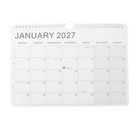 Operitacx Small Wall Calendar 18 Month January 2027 Until June 2028 Landscape Display - Simplified A4 Monthly Planner with Large Writing Space for Office Easy Planning