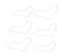 Operitacx Sock Blockers Space-Saving Laundry Hanger Rack 6pcs with Unique Metal Design Stainless Steel for Drying and Displaying Socks Suitable for Knitting and Crochet for Kids