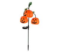 Operitacx Solar Pumpkin Lamp Outdoor Scene Light Decor for Halloween Outdoor Use with Silicone Plate Material Pumpkin Shape Easy to Insert into The Ground Sturdy Festival Atmosphere Warm