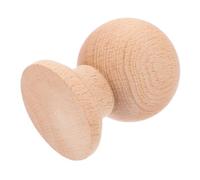 Operitacx Solid Hardwood Ball Finial 6X4Cm Round Pillar Shape Unfinished Wood with Burr-Free Surface Hand-Polished Roman Design Vintage Style for DIY Projects Interior Space