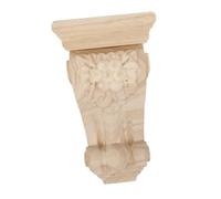 Operitacx Solid Wood Roman Corbel Intricate Carved European Style Decorative Wooden Corner Accent for Walls Doors Windows Rustic Vintage Design for Homes Hotels Villas