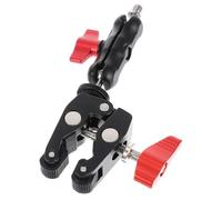 Operitacx Stable Camera Clamp with Stainless Steel Construction, Non-slip and Wear-resistant Super Clamp Featuring 1/4 Inch and 3/8 Inch Internal Threads for Video and Photography Studios
