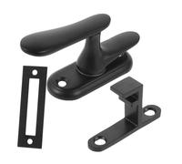 Operitacx Stainless Steel Door Security Latch Bolt Lock for Internal Doors and Gates Theft Latch Lock for Home Bathroom Study and Bar Easy Installation with Smooth Tactile Finish Large Black