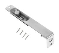 Operitacx Stainless Steel Flush Bolt Door Latch Rust Resistant Lever Type Level Bolt for French Double Doors for Courtyard and Interior Use