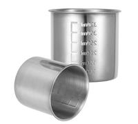 Operitacx Stainless Steel Measuring Cups with Scaled Markings 2pcs Portable and User-Friendly Design, 350ml and 250ml Capacity, for Precise Measuring in Kitchen for Cooking and Baking