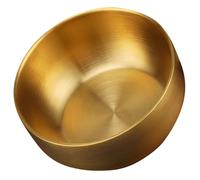 Operitacx Stainless Steel Rice Bowl Golden Double Layer Korean Style Dining