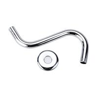 Operitacx Stainless Steel Shower Arm S Shaped Bending Goose Neck Extension for Bathroom Shower Replacement Polished High Waisted Pipe Accessory