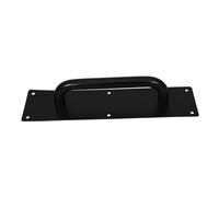 Operitacx Stainless Steel Sliding Door Handle Black Push Pull Design for Commercial Residential Use Silent Smooth Operation Surface Mount Fingerprint Resistant Finish for High Traffic Areas