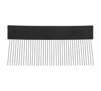Operitacx Stainless Steel Texture Comb for Concrete Finishing and Wall Pattern Making, Heavy-duty Art Paint Scraper with Linen Effect for Decorative Venetian Plaster and DIY Interior Wall
