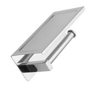 Operitacx Stainless Steel Toilet Tissue Holder with Phone Shelf No Drill Wall Mounted Bathroom Organizer for Quick Installation Durable Paper Storage Rack for Homes Hotels and Apartments