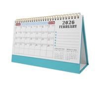 Operitacx Standing Flip Desktop Calendar Monthly English Layout Compact Desk Decoration for Office Classroom Room Easy to Read Layout for Efficient Scheduling and Year Planning