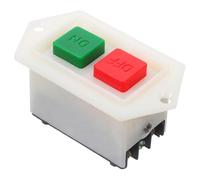Operitacx Start Stop Push Button Switch, On Off Switch for Milking Machines, Flush Mount Power Button for Farm Equipment, Table Drill, Grinder, Cutting Tools