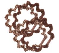 Operitacx Stylish Twisted Boho Hair Ties 4pcs Set Non-slip Cloth Elastics for Secure Hold, for Variety of Hairstyles and Updos, Soft and Stretchy Hair Bands for Women and Girls