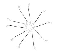 Operitacx Stylus Pen Lanyard Anti-lost Hanging Rope with Spring Structure Black 10pcs Nylon and Pvc for Ensuring Pens Are Always within Reach, for Tablet Accessories