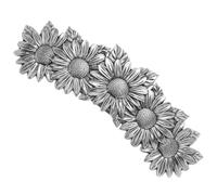 Operitacx Sunflower Hair Clip for Thick Hair Vintage Daisy Flower Barrette Alloy Spring Clasp Retro Style for Women