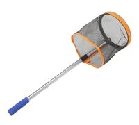 Operitacx Telescopic Handle Tennis Balls Collector with Metal and Nylon Construction, Efficient Ball Picking That Will Not Damage Table Tennis, for Training and Practice Sessions