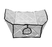 Operitacx Thickened Six-Layer Silver Soundproof Cover for Wall-Mounted Gas Water Heater with Zippered Sides 35x20x57cm, Insulated Outdoor Waterproof Dust and Noise Reduction Blanket for Home