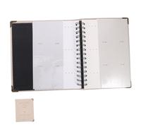 Operitacx Ticket Storage Organizer Book for Concert and Train Receipts, Portable 120-page Coil-Bound Gray Collection Album for Souvenirs, Photos, and Postcards