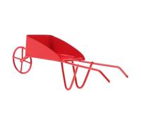 Operitacx Tiny Barrow for Dolls House Metal Miniature Barrow Set Vintage Wheelbarrow Accessory Delicate Design