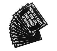 Operitacx Tip Jar Stickers and Waterproof Bartender Decals, Black White Vinyl Labels for Restaurants and Bars, Funny Your Money is Invited Tips Appreciation, 10pcs Set for Cafes and Food Service