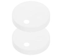 Operitacx Toilet Bolt Caps 2.2In White Plastic Screw Cover Decorative Toilet Seat Hinge Fixing Replacement Part Practical Bolt Covers