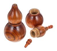 Operitacx Toothpick Material with Gourd Holders Unique Wooden Shape 2pcs Sturdy Synthesis Boxes for Home and Restaurant Use