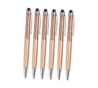 Operitacx Touch Screen Capacitive Stylus Pen Ballpoint Pen Crystal Tip Multi-function Diamond Stylus Pen Soft Tip for Golden