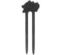 Operitacx Traditional Chinese Hair Sticks U Shape Hair Accessories Wooden Ebony Wood Double Pin Design Creating Updos Versatile Use Retro Vintage Aesthetic for Occasions