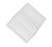 Operitacx Transparent Acrylic Business Card Holder Desk Organizer with Three Compartments Compact Desktop Storage Case for Office Meetings Exhibitions Events and Company Use