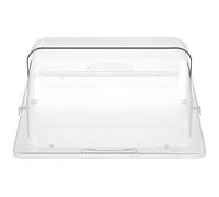Operitacx Transparent Acrylic Cake Cover 13X10.63X6.10 Inch Dustproof Dessert Showcase Pastry Display Case with Wide Opening Lid for Home and Party Use