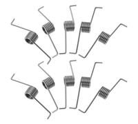 Operitacx Trash Can Torsional Spring Replacement Kit 10pcs Small Metal Springs for Bin Lid Mechanism with Foot Pedal and Hand Press Suitable for Storage Buckets and Household Garbage Bins