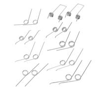 Operitacx Trash Can Torsional Springs Replacement Set, 18 Metal Springs for Bin Lid Repair, Assorted Sizes for Kitchen and Office Waste Buckets