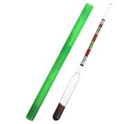 Operitacx Triple Scale Hydrometer for Home Brew Alcohol Testing with Accurate Density and Sugar Measurement Suitable for Beer, Wine, and Cider Brewing
