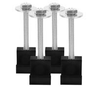 Operitacx Truck Toolbox Clamps for 4pcs J-Shaped Aluminum Alloy Heavy Duty Tie Down Hooks Quick Installation Multifunctional Mounting Kit Pickup Truck Tool Box