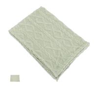 Operitacx Ultra Soft Green Throw Blanket 59x79 Inch Polyester with Embossed Pattern, Breathable and Travel Friendly, Cozy Sofa and Bedroom Blanket for Seasons