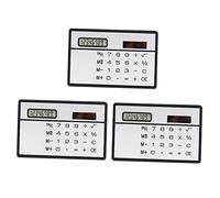 Operitacx Ultra Thin Solar Power Mini Calculator Set Portable Handheld Digital Calculating Tool for Students and Office Use Compact Lightweight Design