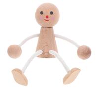 Operitacx Unfinished Wooden Peg Dolls DIY Craft Kit for Painting Safe Oak Material with Surface for Art Projects Group Activities and Creative Wooden Figures Crafting