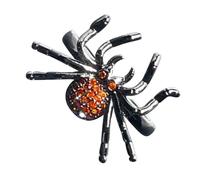 Operitacx Unique Punk Style Spider Ring Rhinestone Inlaid Adjustable Open Ring Comfortable to Wear Easy to Care for Zinc Alloy Jewelry for Men Women Cosplay Party
