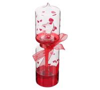 Operitacx Unique Red Hand Boiler Glass Sculpture with Body Heat Activated Liquid Rise, Creative Desktop Decoration and Art Display Piece for Living Room or Office Desk