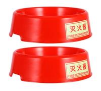 Operitacx Universal Fire Extinguisher Stand Mount with Plastic Construction in Red, Sl nd Practical Fire Extinguisher Holder for Easy Retrieval and Convenient Storage in Public Places