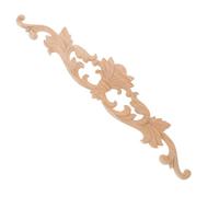 Operitacx Unpainted Corner Onlay Applique Wood Carved Applique Khaki Wood Texture Can Be Glued Furniture Decoration Housewarming