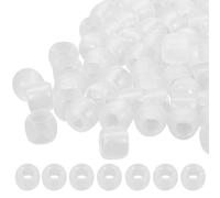 Operitacx Uv Reactive Color-Changing Beads 250Pcs Multi Color Clear Plastic Beads for Jewelry Making Transforming in Sunlight for DIY Bracelets Necklaces