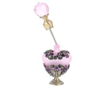 Operitacx Vintage 5ml Glass Perfume Sample Bottle with Fine Workmanship, Refillable Middle East Style Portable Bottle for Carrying Fragrance Conveniently
