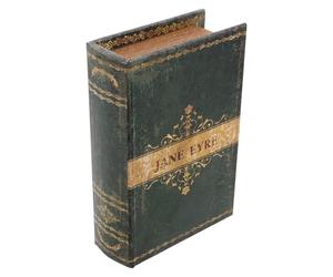 Operitacx Vintage Book Shaped Storage Box, Faux Book Organiser for Tabletop | Hidden Compartment for Jewellery and Keepsakes, Paper Build, Bookshelf Decor, Classic Retro American Style