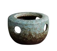 Operitacx Vintage Ceramic Teapot Warmer with Burr-free Smooth Surface, Retro Style Tea Heating Base for Home Decoration and Housewarming, Suitable for Keeping Tea Warm