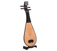 Operitacx Vintage Chinese Lute Model Simulation Prop Lightweight Plastic Ancient Style Photo Studio Ornament for Hanfu Costume Photography and Traditional Decoration