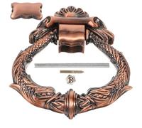Operitacx Vintage European Style Zinc Alloy Door Knocker for Front Security and Gate Doors Decorative with Smooth Polished Resistant Surface Durable Household Hardware