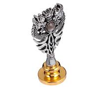 Operitacx Vintage Lacquered Wax Seal Stamp Handheld Sealing Stamper for Wedding Invitations Private Letters for Decorations Crafts